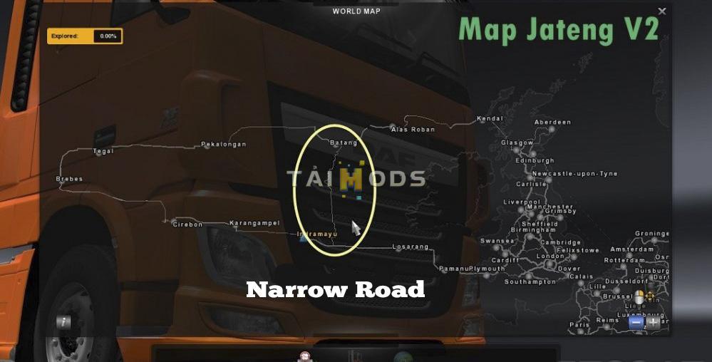 ETS2 - Jateng Map V2.0 (1.40.x)
