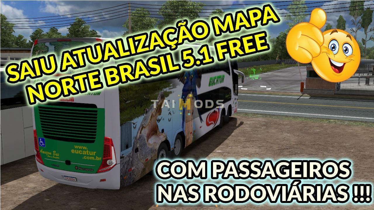 ETS2 - Brazil North Map V5.1 + Bus Mod (1.37.x)
