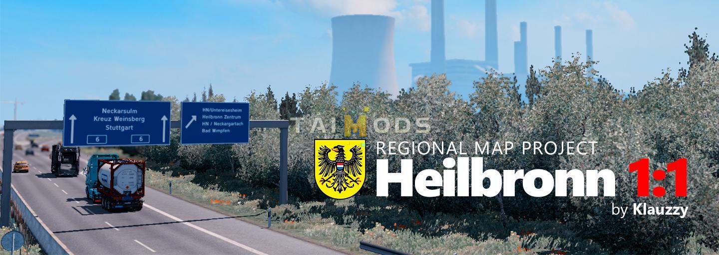 ETS2 - RMP: Heilbronn 1:1 Map V1.1 (1.37.x)