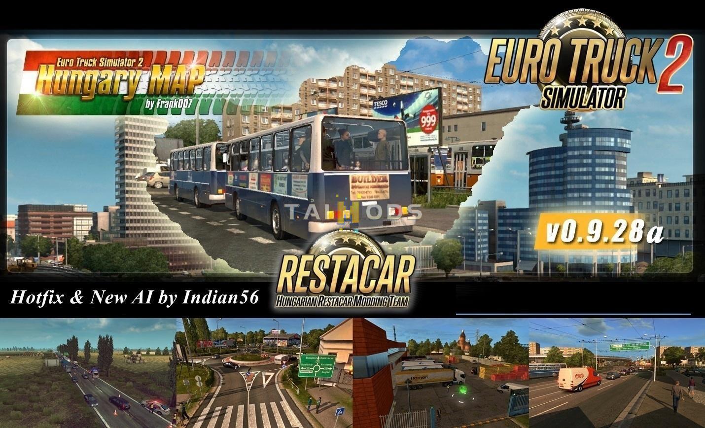 ETS2 - Hungary Map V0.9.28a Hotfix (1.36.x)