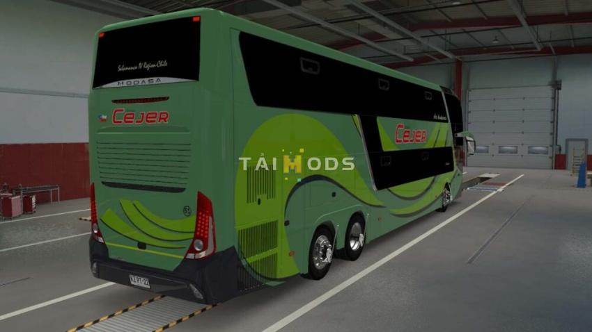 MOD ETS2 – Xe Khách ETS2 - Modasa Zeus 3 Scania 6×2 V2.1 (1.56.x)