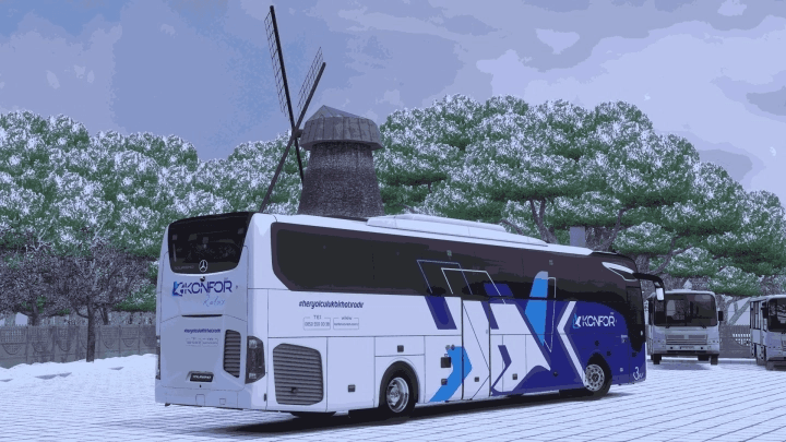 MOD ETS2 – Xe Khách ETS2 - Mercedes-Benz Tourismo 16 E6 Konfor Turizm Skinpack V1.0 (1.53.x)