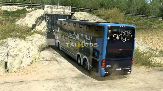 ETS2 - Marcopolo G6 1800 DD 6x2 Bus With Animations (1.44.x)