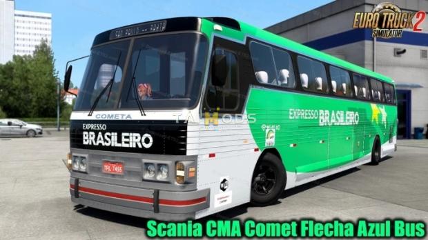 MOD ETS2 – Xe Khách ETS2 - CMA Flecha Azul (1.43.x)