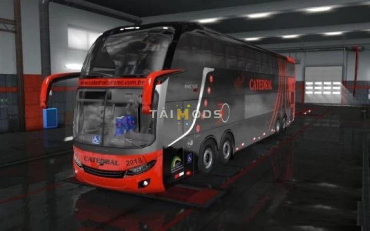 MOD ETS2 – Xe Khách ETS2 - Campione Comil Invictus DD 1800 6X2/8X2 Bus (1.40.x)