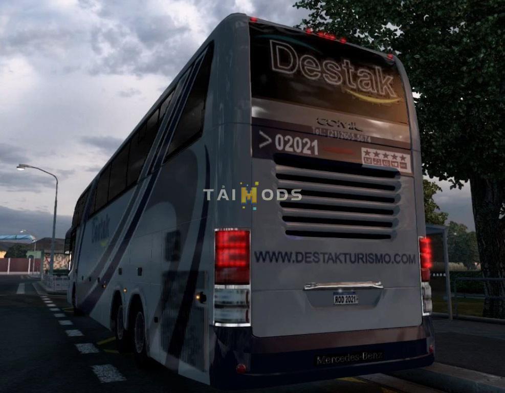 MOD ETS2 – Xe Khách ETS2 - Mercedes-Benz Comil Campione HD 6x2 + Skins BR (1.40.x)