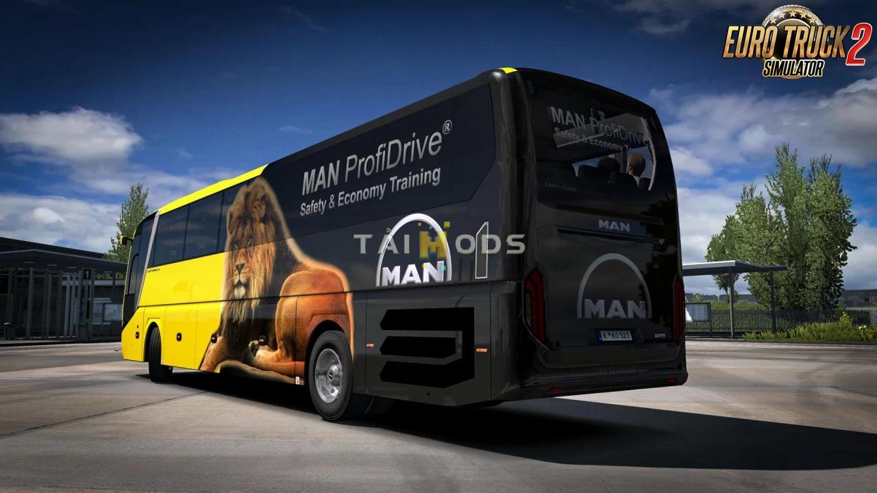 ETS2 - Man Lions Coach 2017 Optiview Bus + Interior V1.1 (1.39.x)