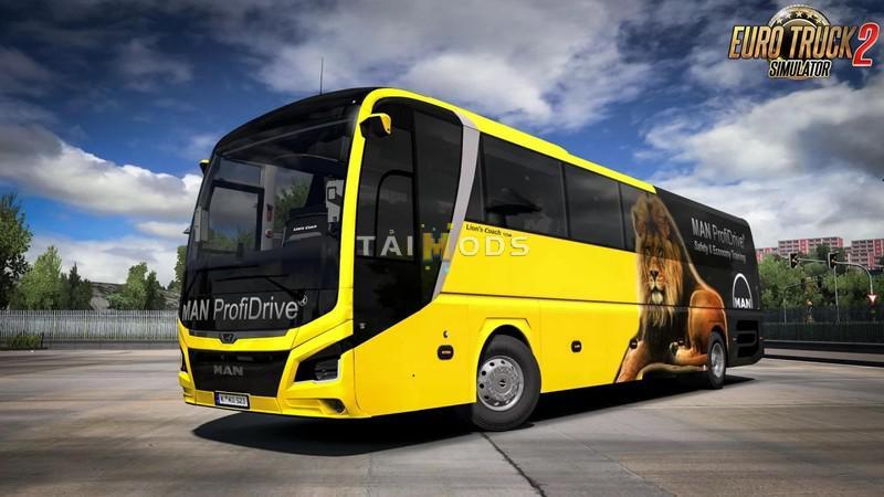 ETS2 - Man Lions Coach 2017 Optiview Bus + Interior V1.1 (1.39.x)