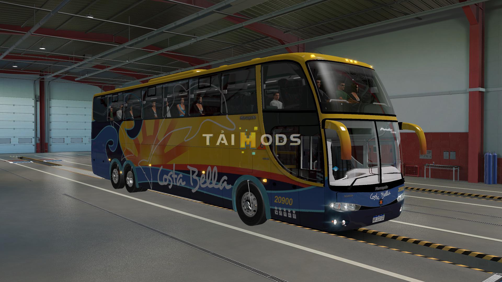 MOD ETS2 – Xe Khách ETS2 - Marcopolo G6 1550 SC 6x2 MegaKing (1.37.x)