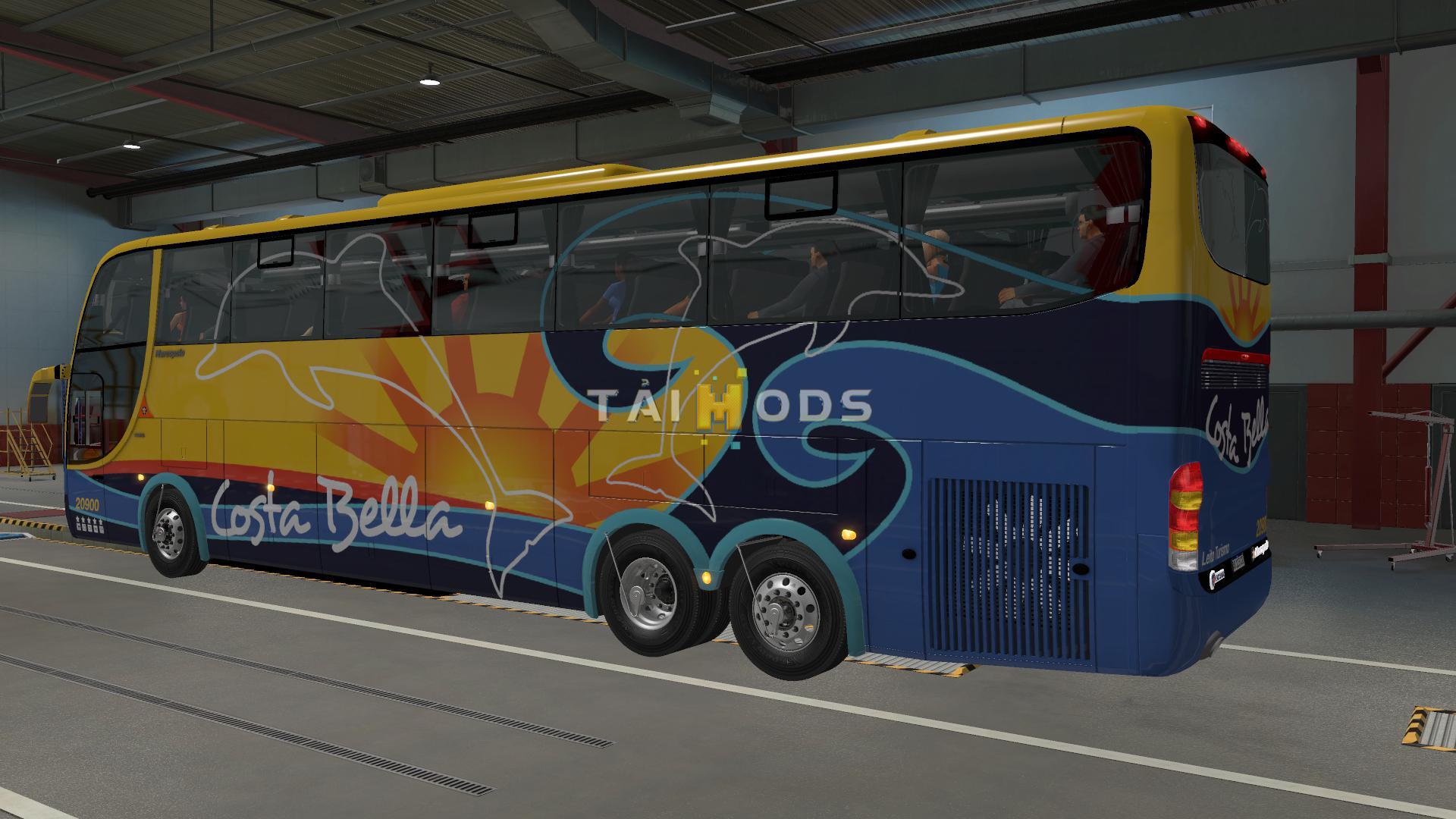 MOD ETS2 – Xe Khách ETS2 - Marcopolo G6 1550 SC 6x2 MegaKing (1.37.x)