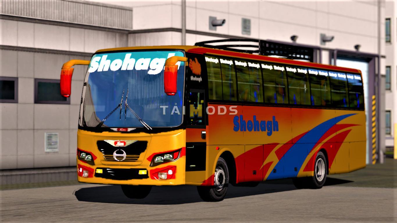 MOD ETS2 – Xe Khách ETS2 - Hino AK1J Mega Mod with 12 Front & 17 Back (1.36.x)