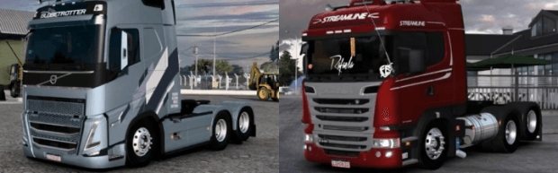 ETS2 - Combo Volvo FH2022 V1.3 & ScaniaR - LG.Mods (1.49.x)