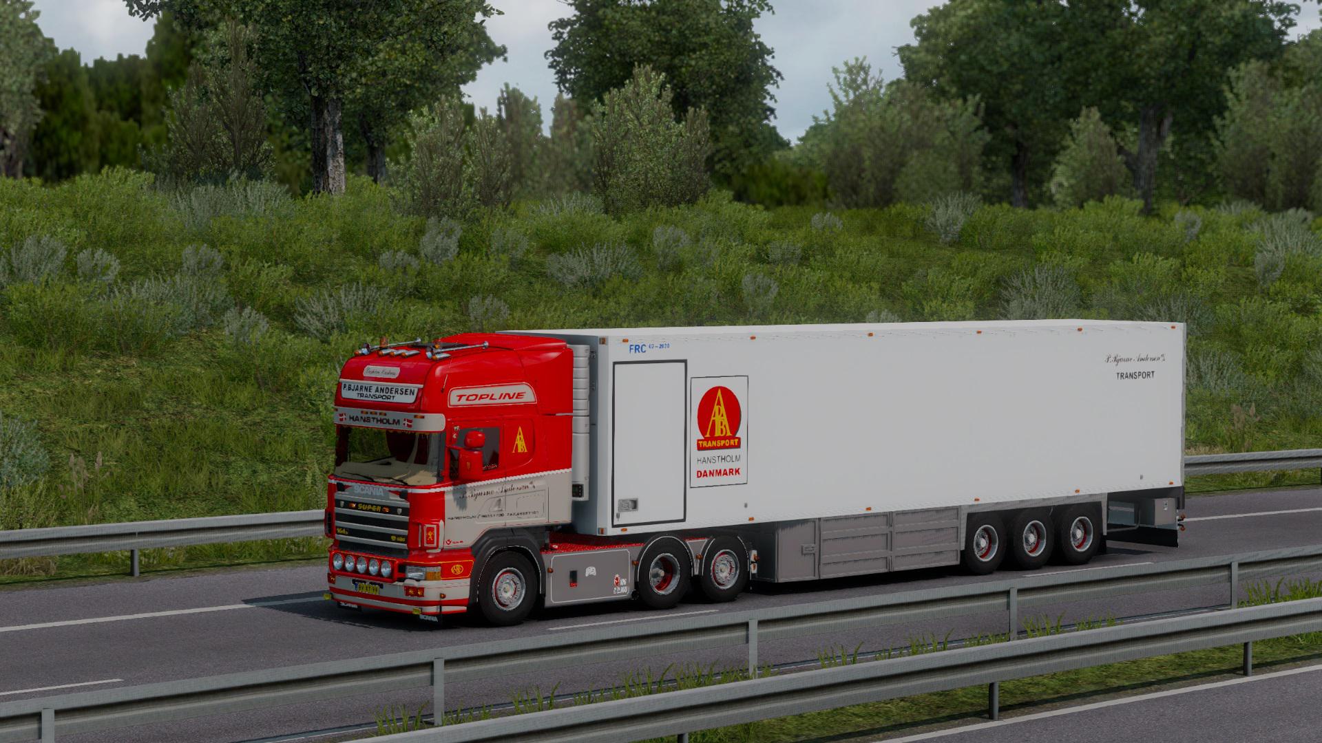 ETS2 - P.Bjarne Andersen Scania 164G 580 + Trailer (1.38 - 1.39) (1.39.x) ETS2 - P.Bjarne Andersen Scania 164G 580 + Trailer (1.38 - 1.39) (1.39.x)