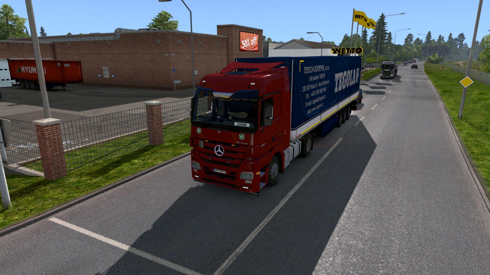 ETS2 - Mercedes Actros MP3 Truck V3.1 (1.36.x) (1.36.x)