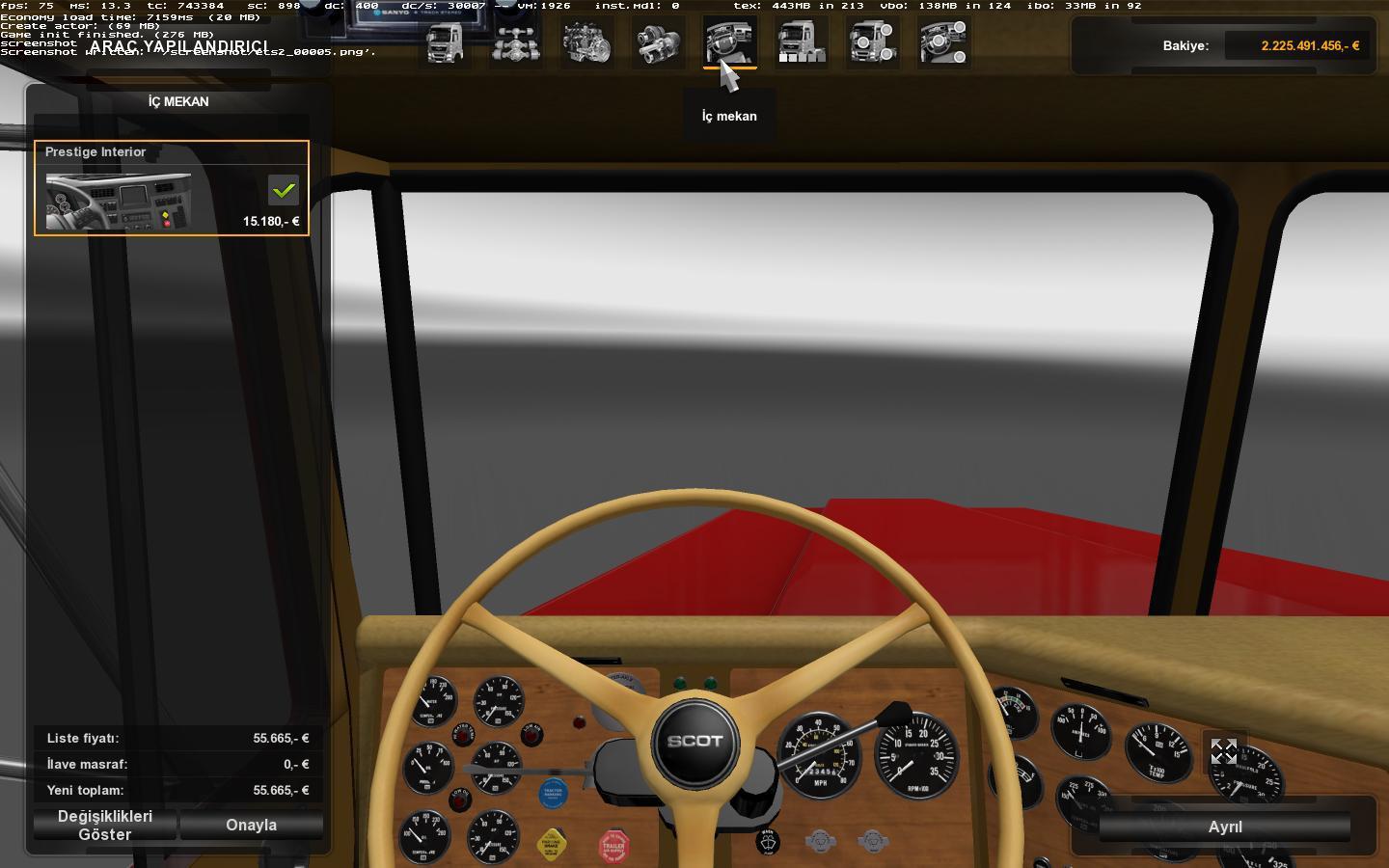 ETS2 - Scot A2HD + Interior V1.0.8 (1.36.x) (1.36.x) ETS2 - Scot A2HD + Interior V1.0.8 (1.36.x) (1.36.x)