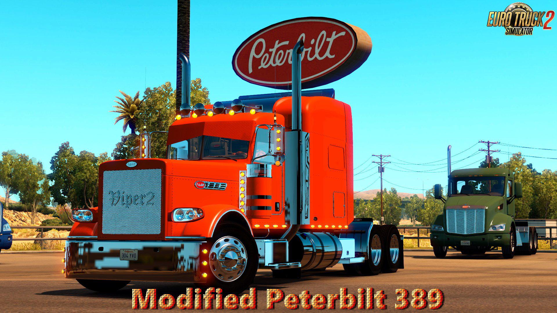 ETS2 - Modified Peterbilt 389 + Interior V2.2.4 (1.35.X) (1.35.x)