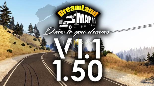 ETS2 - DreamLand Map 1:1 Scale V1.1 (1.50.x) ETS2 - DreamLand Map 1:1 Scale V1.1 (1.50.x)