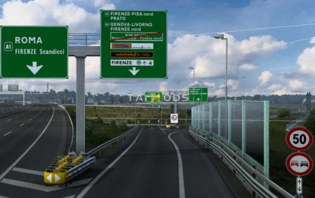ETS2 - Italy Sign Rework - Promods Addon V2.5 (1.47.x) ETS2 - Italy Sign Rework - Promods Addon V2.5 (1.47.x)