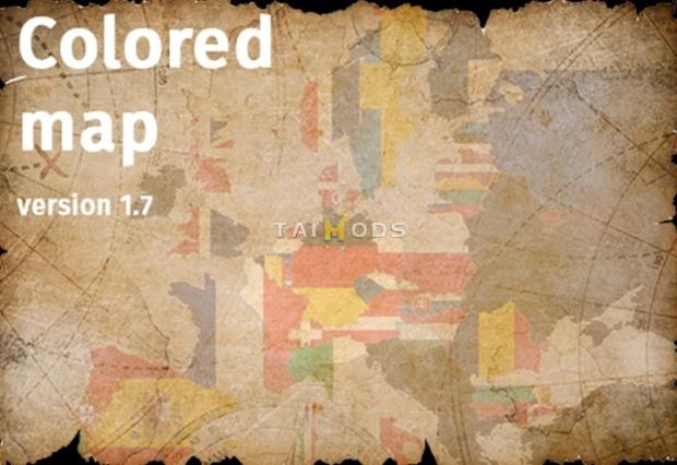 ETS2 - Colored Map v1.7 (1.45.x) ETS2 - Colored Map v1.7 (1.45.x)