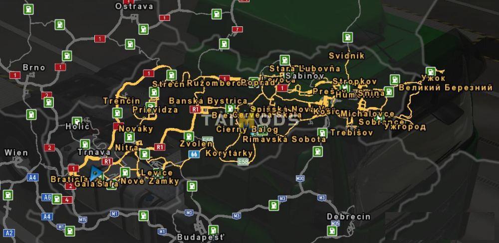 ETS2 - SVK Map V25 (1.37.x) (1.37.x) ETS2 - SVK Map V25 (1.37.x) (1.37.x)