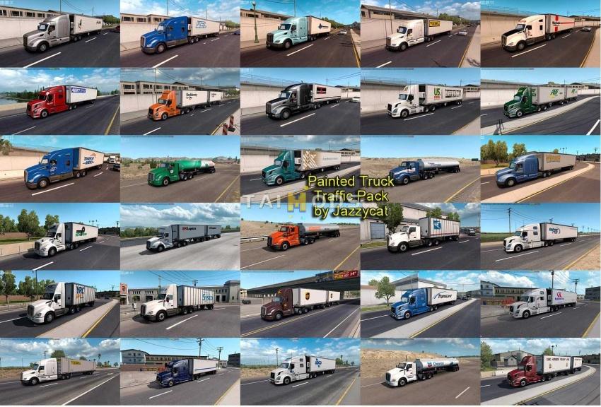 ATS - Painted Truck Traffic Pack V6.1.13 (1.57.x) ATS - Painted Truck Traffic Pack V6.1.13 (1.57.x)