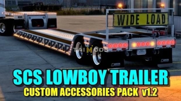 ATS - SCS Lowboy Trailer Accessories Pack V1.2 (1.48.x) ATS - SCS Lowboy Trailer Accessories Pack V1.2 (1.48.x)