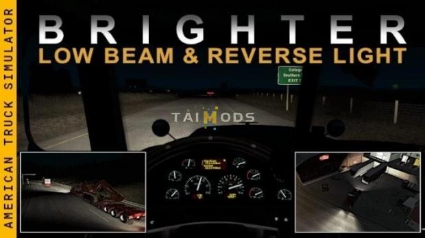 ATS - Brighter Low Beam & Reverse Lights V1.2.3 (1.43.x) (1.43.x) ATS - Brighter Low Beam & Reverse Lights V1.2.3 (1.43.x) (1.43.x)