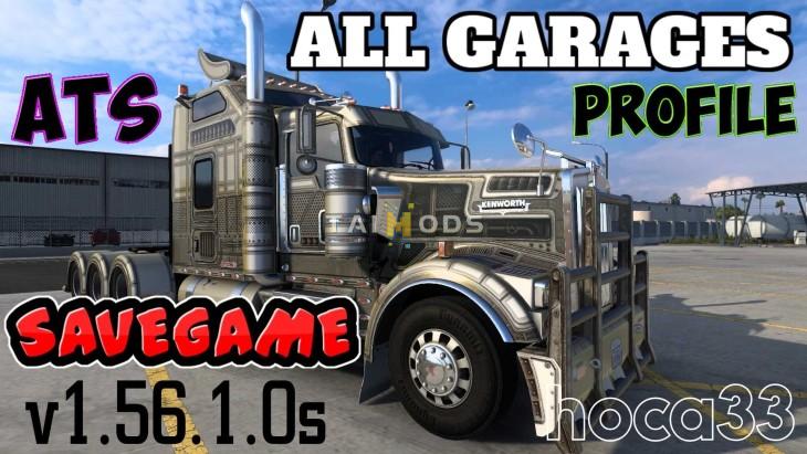 ATS - Savegame Profile (All Map DLCs Required) V1.56.1.0s (1.56.x) ATS - Savegame Profile (All Map DLCs Required) V1.56.1.0s (1.56.x)