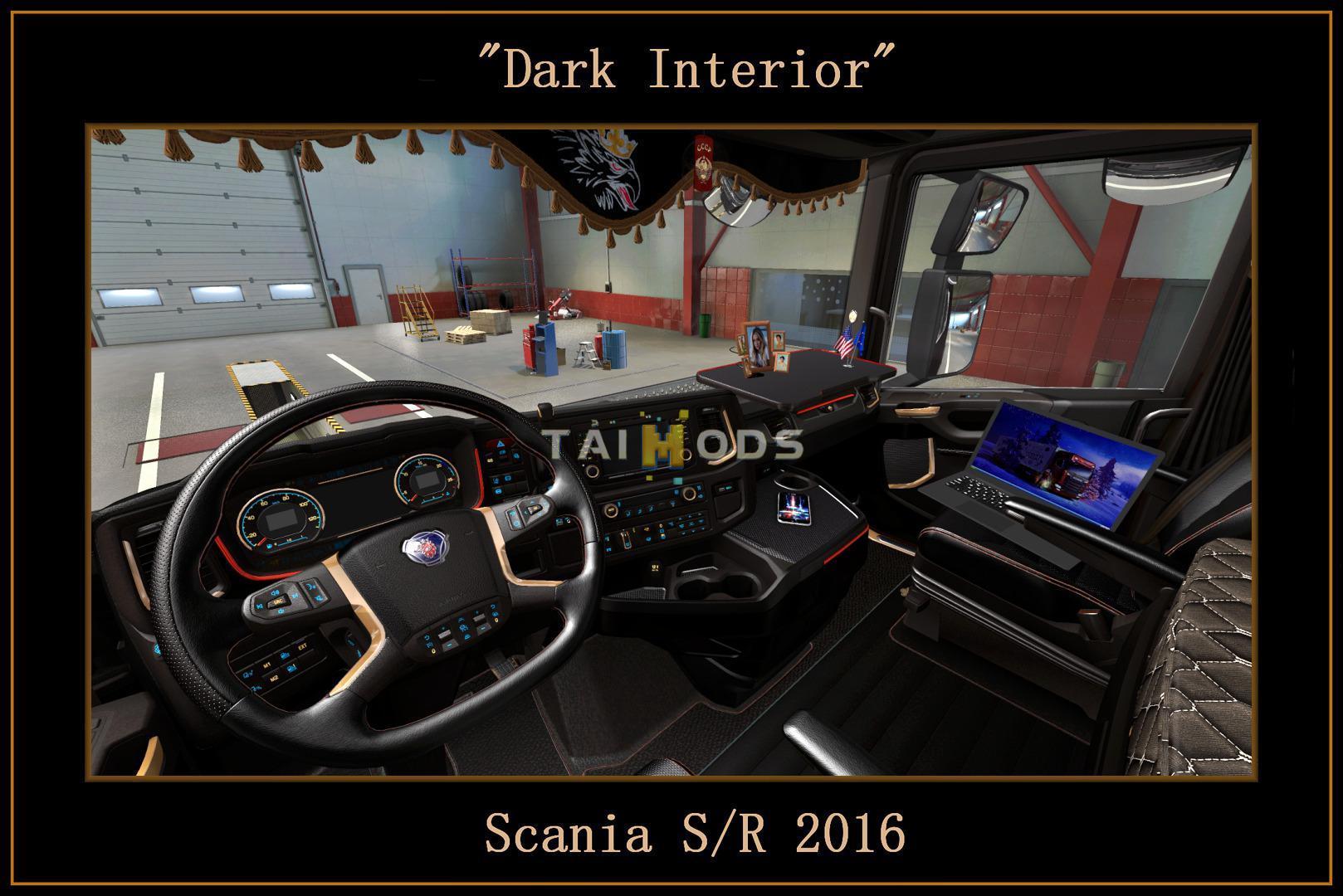 ETS2 - Dark Interior for Scania S/R 2016 V1.1 (1.39.x) (1.39.x) ETS2 - Dark Interior for Scania S/R 2016 V1.1 (1.39.x) (1.39.x)