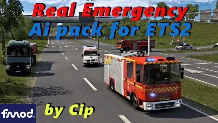 ETS2 - Real Emergency Ai Pack V1.56 (1.56.x) ETS2 - Real Emergency Ai Pack V1.56 (1.56.x)