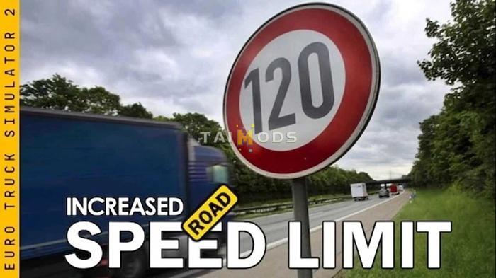 ETS2 - Increased Road Speed Limits V1.55.250709 (1.55.x) ETS2 - Increased Road Speed Limits V1.55.250709 (1.55.x)