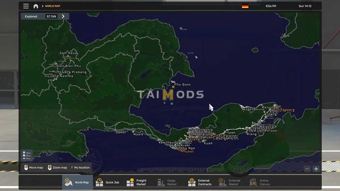 ETS2 - World Map Background V2.0 (1.54.x) ETS2 - World Map Background V2.0 (1.54.x)