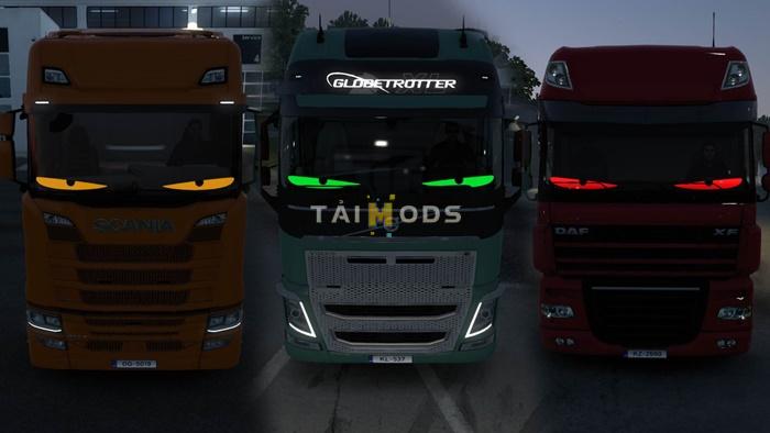 ETS2 - Animated LED Window Eyes V1.54 (1.54.x) ETS2 - Animated LED Window Eyes V1.54 (1.54.x)