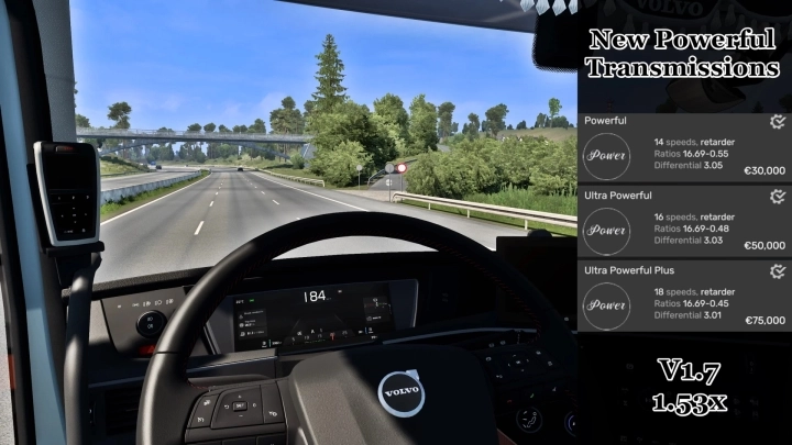 ETS2 - New Powerful Transmissions V1.7 (1.53.x) ETS2 - New Powerful Transmissions V1.7 (1.53.x)