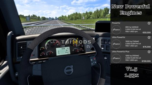 ETS2 - New Powerful Engines V1.5 (1.53.x) ETS2 - New Powerful Engines V1.5 (1.53.x)
