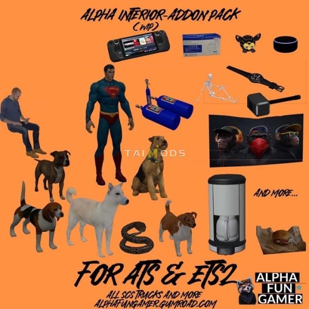 ETS2 - Alpha Interior-Addons Pack V1.2 (1.49.x) ETS2 - Alpha Interior-Addons Pack V1.2 (1.49.x)