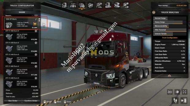 ETS2 - 1000 hp + & 6/12 Speed Transmissions for Renault Trucks (1.49.x) ETS2 - 1000 hp + & 6/12 Speed Transmissions for Renault Trucks (1.49.x)