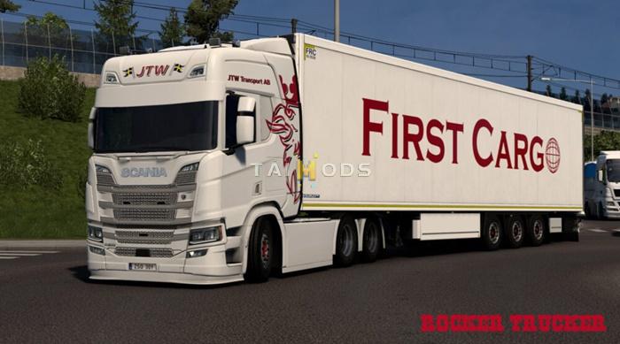 ETS2 - First Cargo/JTW Transport AB Skin Pack V1.0 (1.54.x) ETS2 - First Cargo/JTW Transport AB Skin Pack V1.0 (1.54.x)