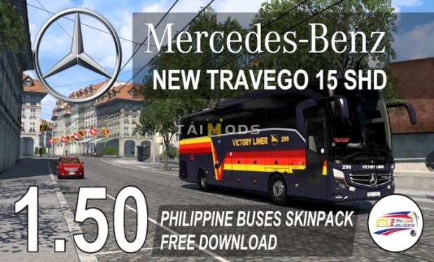 ETS2 - Philippine Buses Skinpack for Mercedes-Benz Travego 15 SHD V1.1 (1.51.x) ETS2 - Philippine Buses Skinpack for Mercedes-Benz Travego 15 SHD V1.1 (1.51.x)