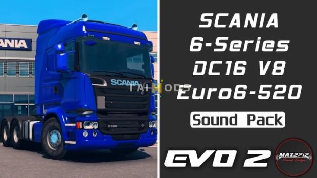 ETS2 - Scania 6-Series 520 DC16 V8 Sound Pack V1.2 (1.53.x) ETS2 - Scania 6-Series 520 DC16 V8 Sound Pack V1.2 (1.53.x)