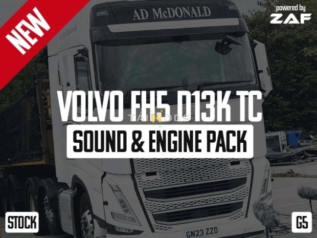 ETS2 - Volvo FH5 D13K500TC Sound & Engine Pack V1.0 (1.49.x) ETS2 - Volvo FH5 D13K500TC Sound & Engine Pack V1.0 (1.49.x)