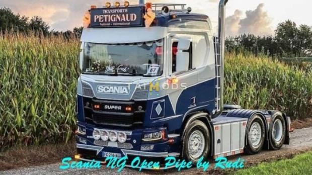 ETS2 - Scania NG Open Pipe V1.2 (1.48.x) ETS2 - Scania NG Open Pipe V1.2 (1.48.x)