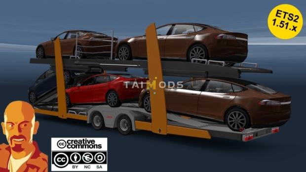 ETS2 - Lohr Car Transporter Trailer V3.1 (1.51.x) ETS2 - Lohr Car Transporter Trailer V3.1 (1.51.x)