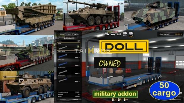 ETS2 - Military Addon for Ownable Trailer Doll Panther V1.3.16 (1.50.x) ETS2 - Military Addon for Ownable Trailer Doll Panther V1.3.16 (1.50.x)