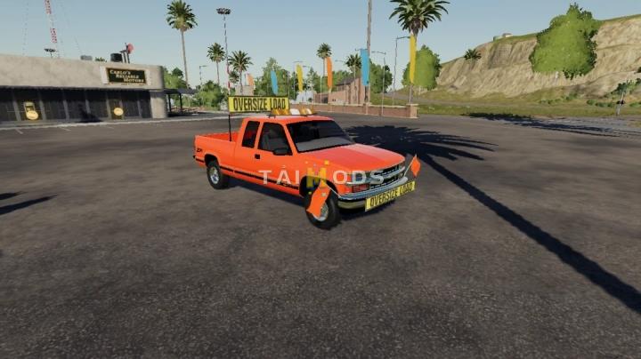 FS19 - Chevy 1500 Oversize Load/Pilot Car (Vector Edition) V1.0 (1.7) FS19 - Chevy 1500 Oversize Load/Pilot Car (Vector Edition) V1.0 (1.7)