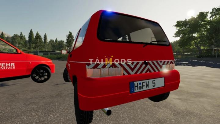 FS19 - Fiat Cinquecento 1991 Fire Brigade Hanover V1.0 (1.7) FS19 - Fiat Cinquecento 1991 Fire Brigade Hanover V1.0 (1.7)