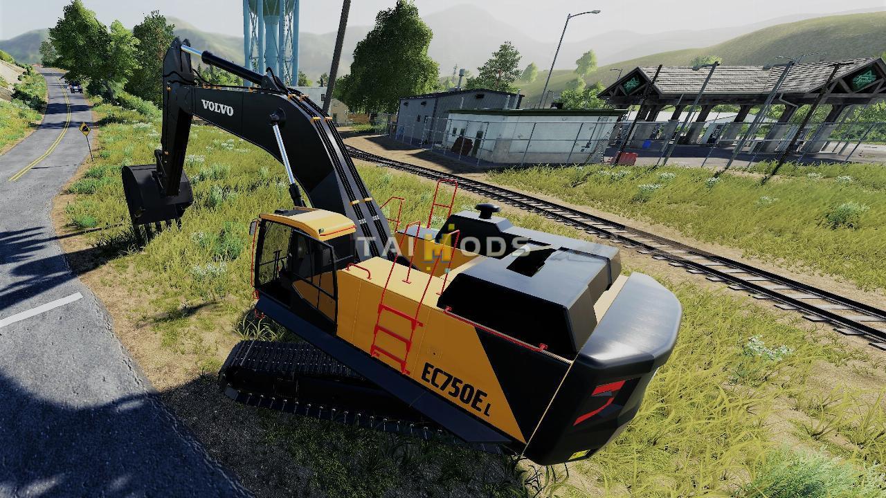 FS19 - Volvo EC-750EL Mining Excavator V1.1 (1.7) FS19 - Volvo EC-750EL Mining Excavator V1.1 (1.7)