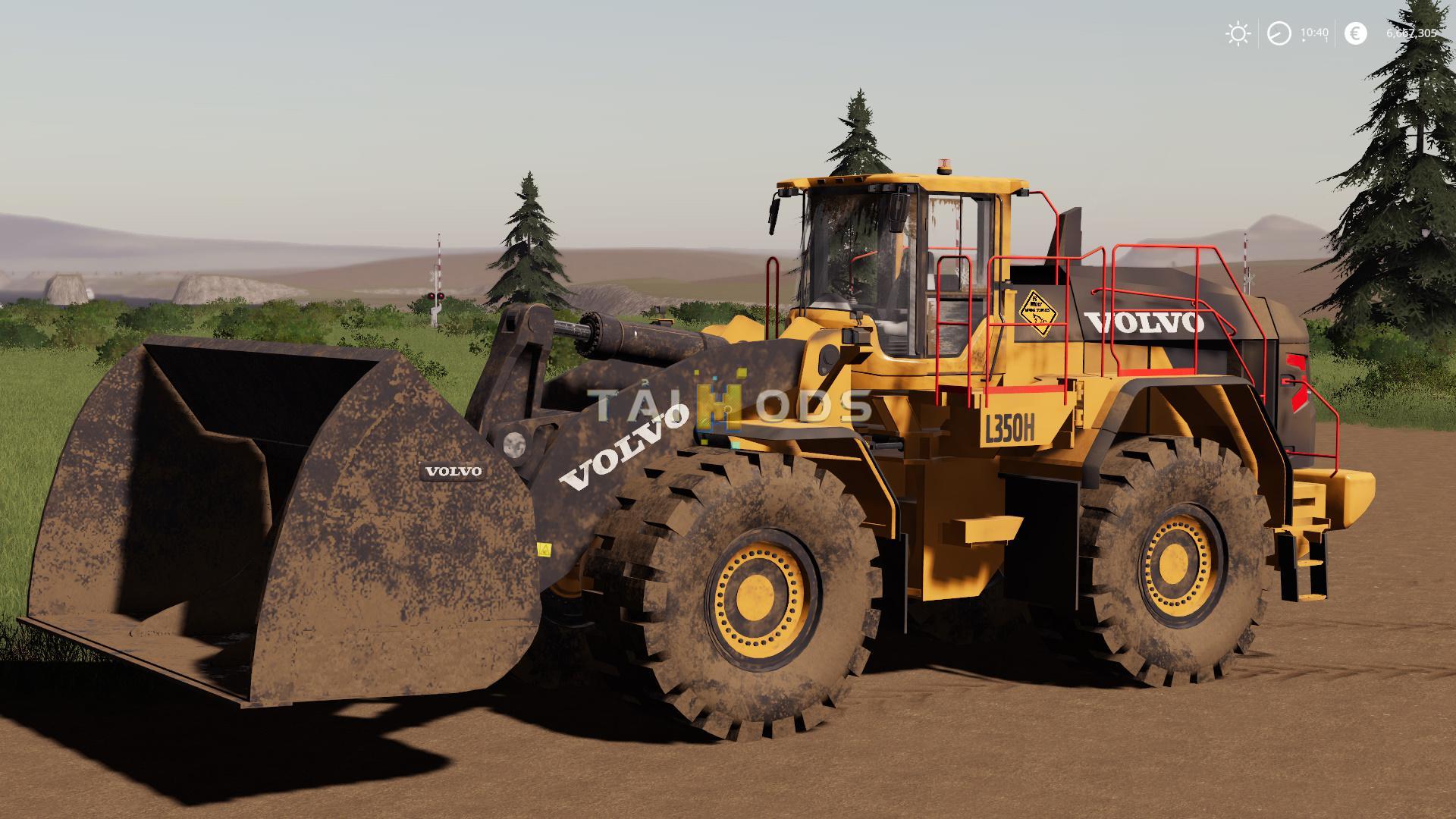 FS19 - Volvo L-350H Mining Loader + New Tools V1.1 (1.7) FS19 - Volvo L-350H Mining Loader + New Tools V1.1 (1.7)