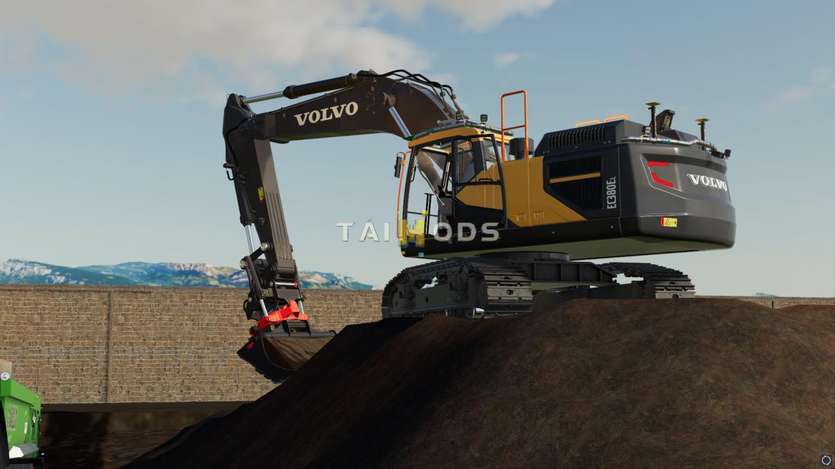 FS19 - Volvo EC 380 with Much Extra Lights V1.0 (1.7) FS19 - Volvo EC 380 with Much Extra Lights V1.0 (1.7)