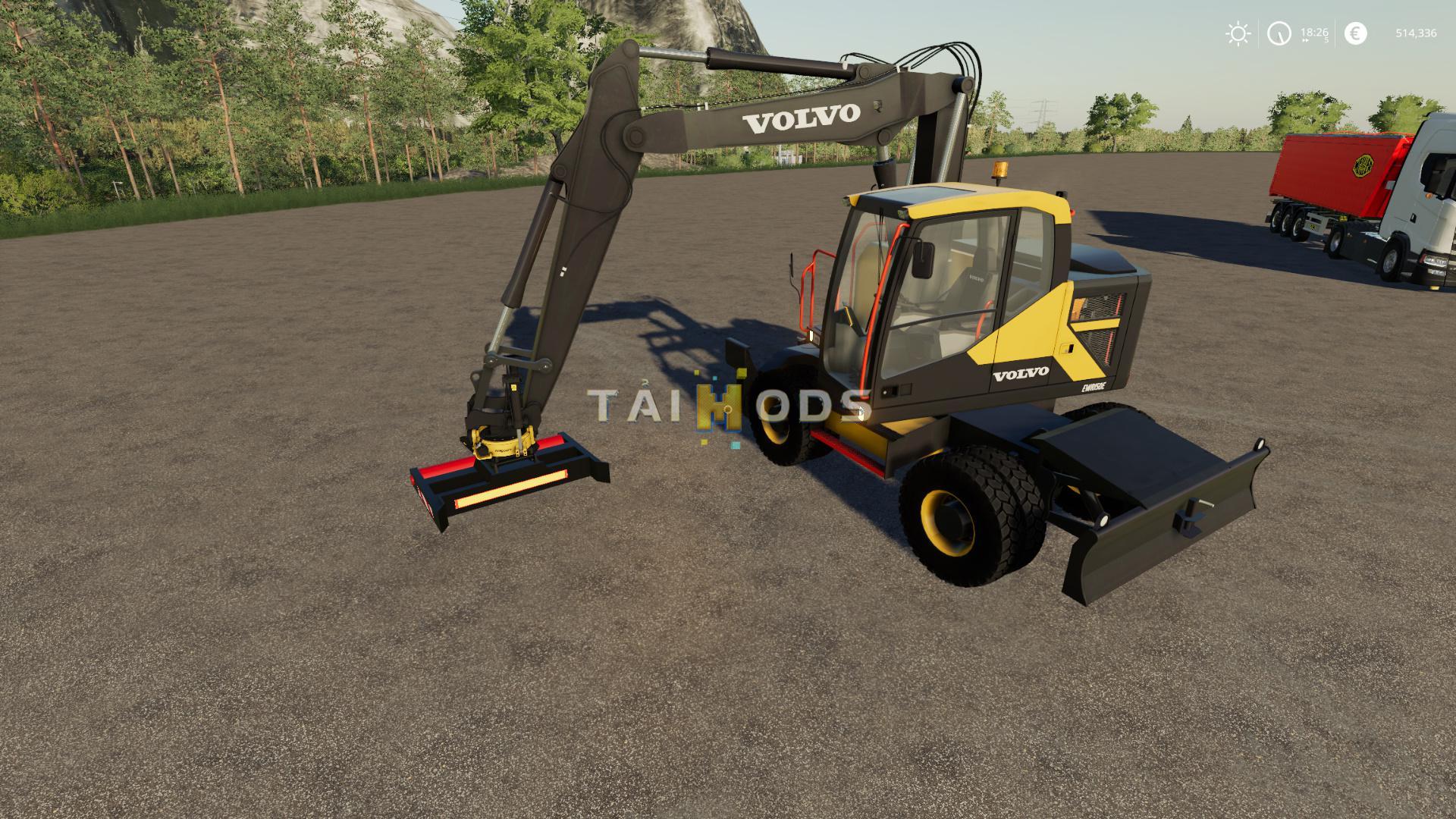 FS19 - Volvo EWR-150E Implement Fix V1.1 (1.6) FS19 - Volvo EWR-150E Implement Fix V1.1 (1.6)